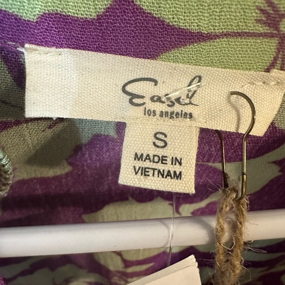 Easel Purple and Green Floral Print Maxi Dress NWT - Picture 10 of 15